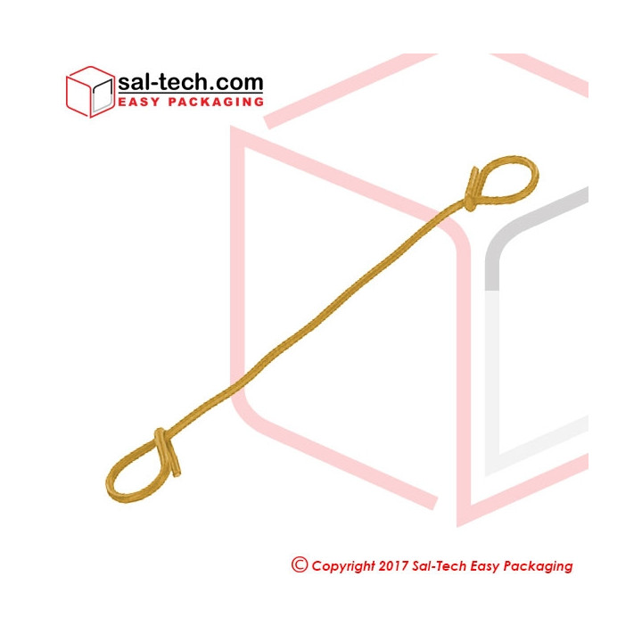 Sack Tie 150mm Yellow